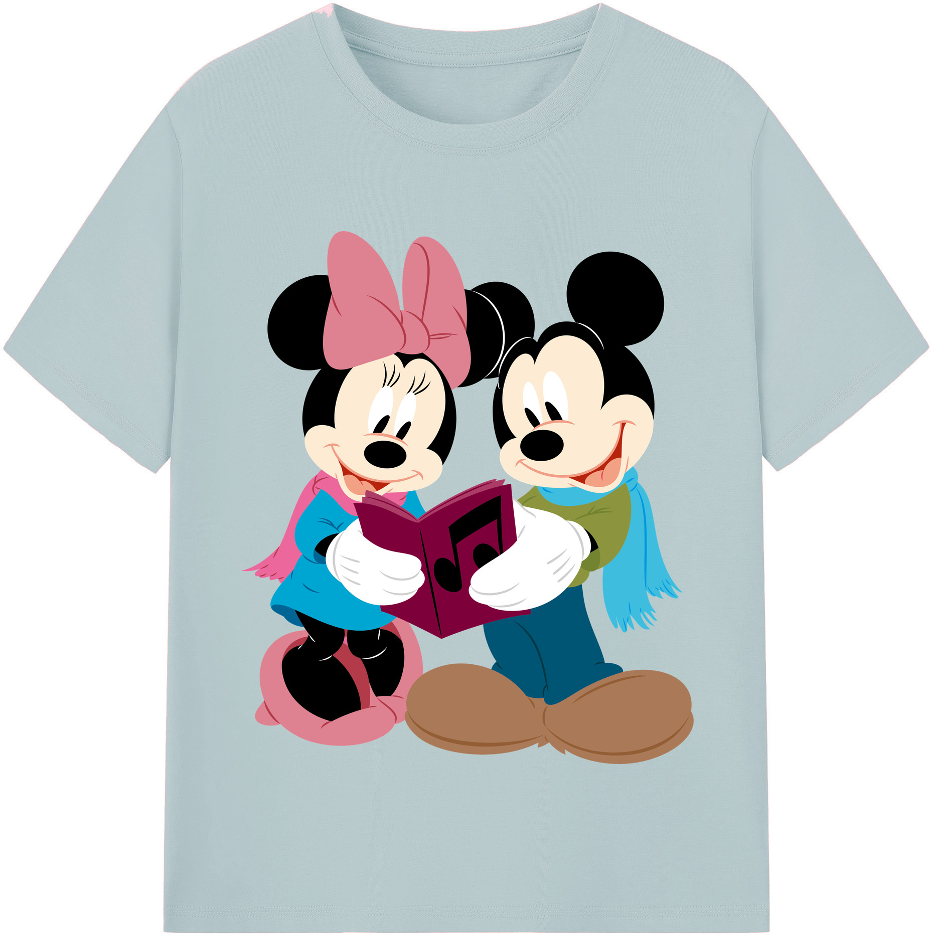 （画像用） ミッキーマウス Mickey Mouse 綿100％半袖Tシャツ（フロントプリント）